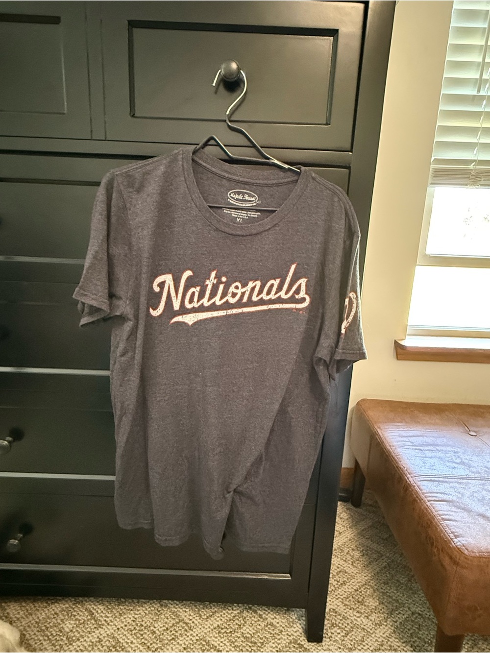 Majestic Navy Washington Nationals Short Sleeve Soft Tee